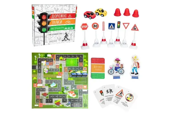 Настільна гра "Дорожні знаки" 30245 STRATEG купити