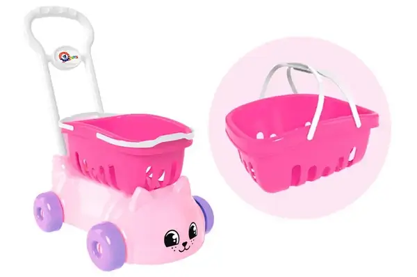 Візок 7587 “Котик” для дівчаток ТЕХНОК купити