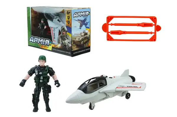 Військовий набір BL2305 літак, аксесуари, коробка 27,5 * 11,5 * 18см купити