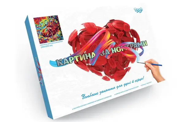 Набір для розпису по номерах 40x50 см KpN-01-01U.02U...10U "PAINTING BY NUMBERS" в коробці DANKO купити недорого в Україні, фото 10