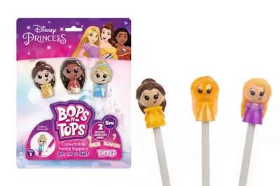 Набір колекційних фігурок-топерів SAMBRO серії "Bop n Tops"–ПРИНЦЕСИ ДІСНЕЙ (5 фігурок, в асортименті) купити