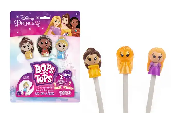 Набір колекційних фігурок-топерів SAMBRO серії "Bop n Tops"–ПРИНЦЕСИ ДІСНЕЙ (5 фігурок, в асортименті) купити
