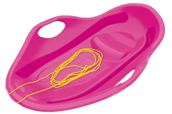 Санки льодянка 9833 №5 з шнурком, рожеві ТЕХНОК купити