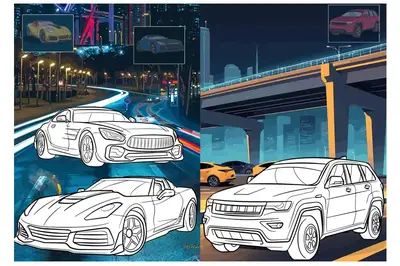 Розмальовка зі стікерами CB26 "Автопарк" Ideyka купити