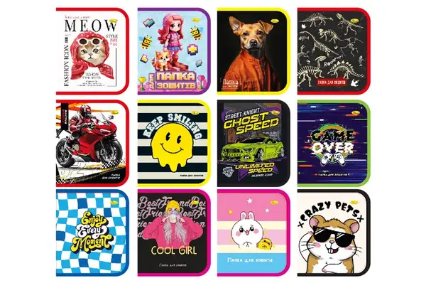 Папка для зошитів В5 на блискавці АП-1001 купити