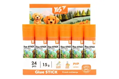 Клей-олівець Yes 15г, PVP "Orange Line" 320296 купити