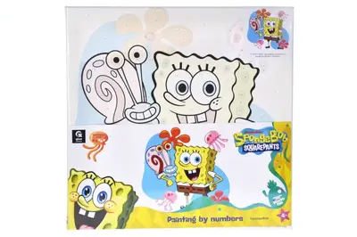 Набір для розпису по номерах 30х30 см QB913-014 "Губка Боб" qbee купити