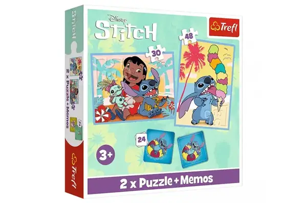Пазли - 2в1 - 93585 "Ліло і Стіч" + МЕМО Trefl купити