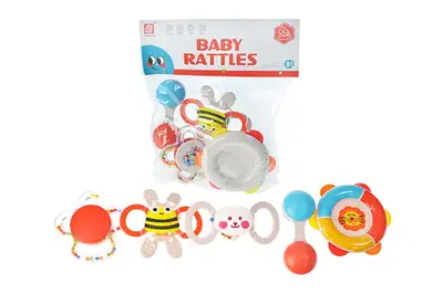 Набір брязкалець D285 в кульку 5 шт р.28x24 см YG Toys купити