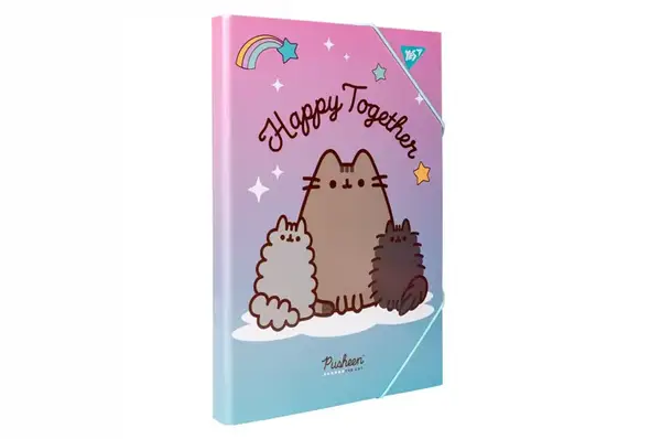 Папка для праці Yes картонна A4 "Pusheen" 500236 купити