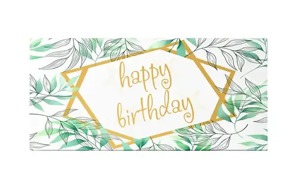 Подарунковий конверт Твоя Забава "Happy Birthday" з листочками 1шт. купити