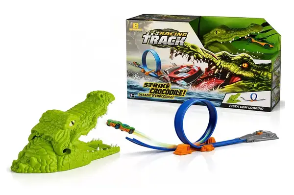 Трек з запуском LT-011 "Крокодил" в коробці р.35x12,5x25 см YG Toys купити