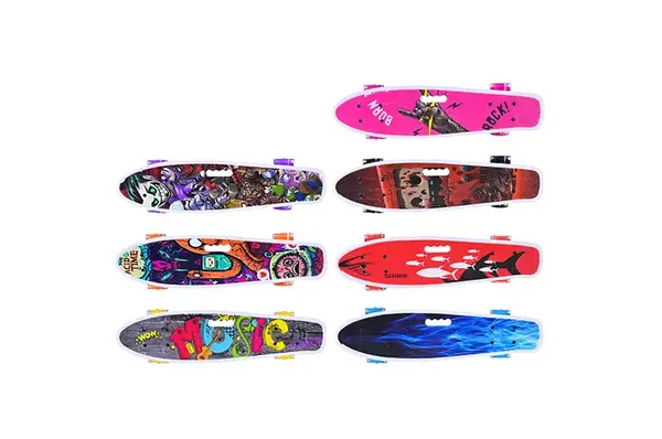 Пенні борд, SC2533, колеса PU свiтяться, 4 види р. 56*15 см купити недорого в Україні, фото 2