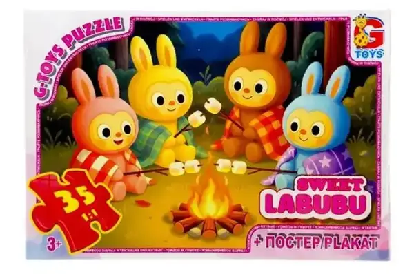 Пазли із серії "Веселі Лабубу" LAB41 35 елементів G-Toys купити
