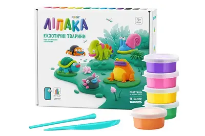 Меганабір пластиліну, що самостійно твердіє, ЛІПАКА - ЕКЗОТИЧНІ ТВАРИНИ 15025-UA01 купити
