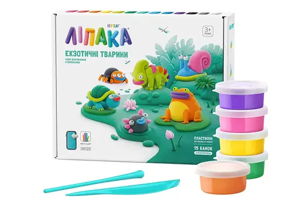 Меганабір пластиліну, що самостійно твердіє, ЛІПАКА - ЕКЗОТИЧНІ ТВАРИНИ 15025-UA01 купити