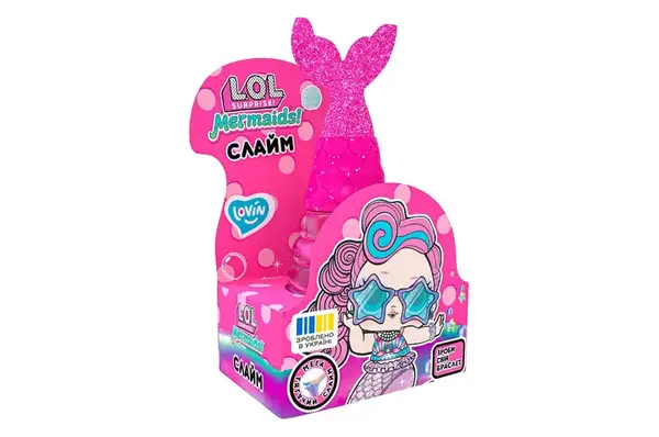 Слайм LOL80195 "L.O.L. Surprise! Русалка" рожева 250 мл LOVIN купити