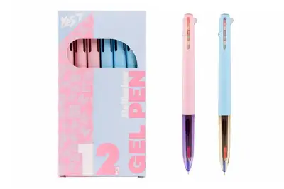 Ручка гелева Yes «Vector» 0,5 мм автоматична, 4 кольори 420458 купити