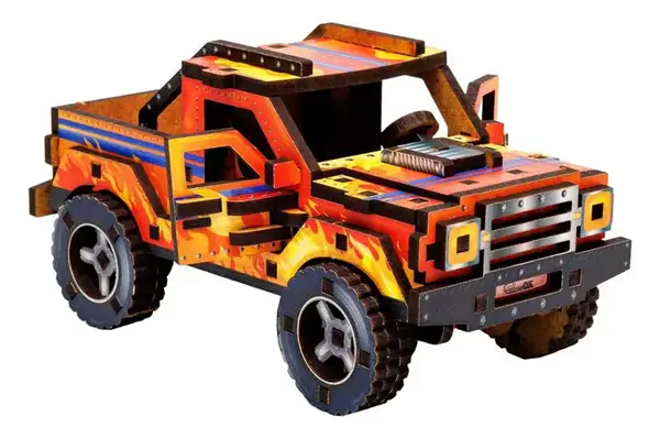 Конструктор 3D Puz-00972"Turbo off-road", дерев'яний PuzzleOk купити