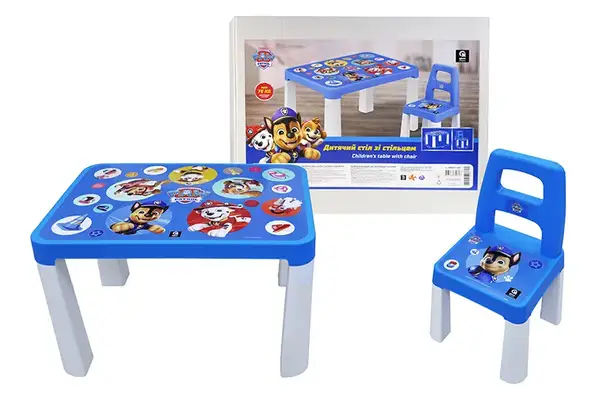 Стіл дитячий зі стільцем QB001-501 "Щенячий патруль. Герої рятівники" qbee купити