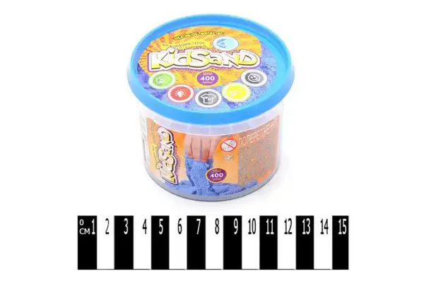 Набір з кінетичним піском KS-01-06 "KidSand" 400 гр. в відрі DANKO купити недорого в Україні, фото 2