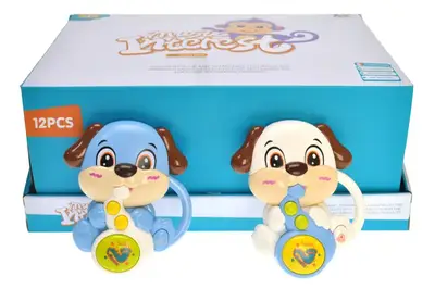 Брязкальце 855-56A "Собачка" на батарейках, в дисплеї 12 шт. YG Toys купити