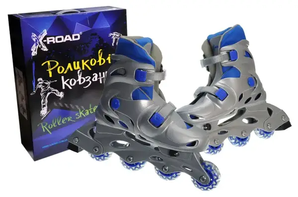 Ролики X-ROAD розсувні сині, розмір L (39-42) PW120 р.44*36*11,5см купити