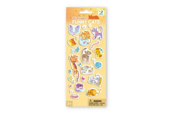 Набір 3D-наліпок 300845 "Кумедні котики" DoDo купити