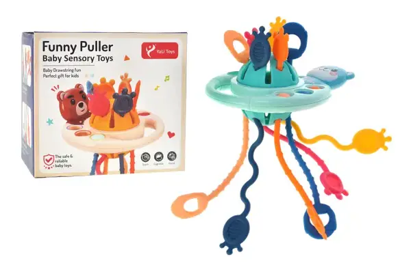 Брязкальце тягучка 2866 "Тягучка НЛО" для найменших в коробці YG Toys купити