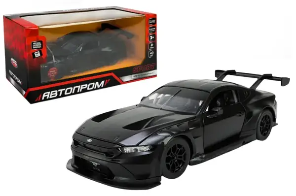 Машина АВТОПРОМ металева 661293 1:24 Ford Mustang GT3 2024, бат,світло,звук,відкр.двері,у короб. 24,5x12см купити
