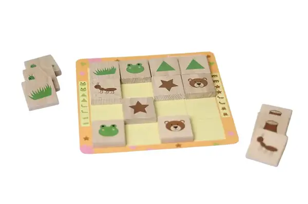 Дерев'яна розвиваюча гра "Меморі" 900644 IGROTECO купити недорого в Україні, фото 3
