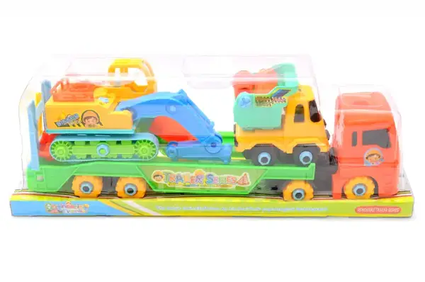 Автовоз конструктор 8639 в ковпаку р.43x15x10 см YG Toys купити