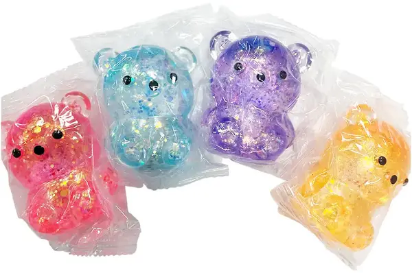 Антистрес "Ведмежатко" з блискітками, 24 шт.(ціна за шт) SK57-3 купити