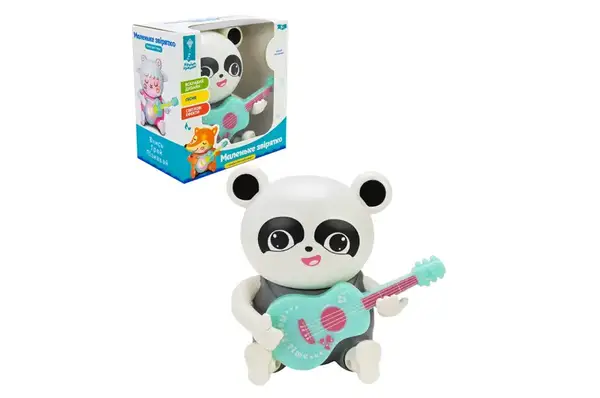 Панда музична PL-724-39 на батарейках, світло, пісня на укр. мові, р-р 12*6,5*12 см, у коробці р. 12,3*7,5*12,5 см купити