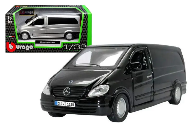 Автомодель - MERCEDES-BENZ VITO (асорті сріблястий, чорний 1:32) 18-43028 BBURAGO купити