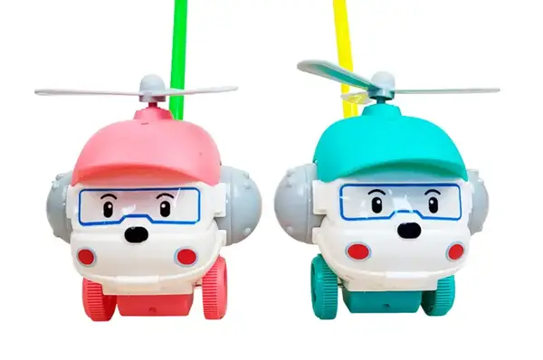 Каталка 198-19 "Вертоліт" з ручкою, 2 кольори р.24x15x15 см купити недорого в Україні, фото 2