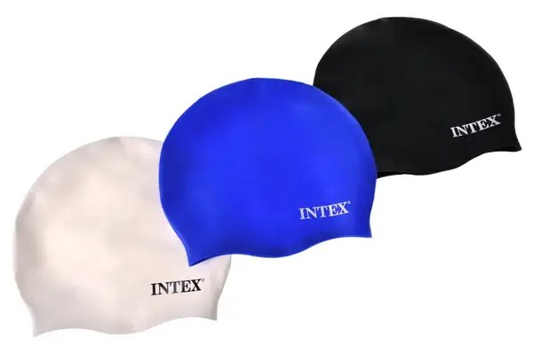 Шапочка для плавання INTEX на 8 років 3 кольори, 20 см 55992 купити недорого в Україні, фото 2