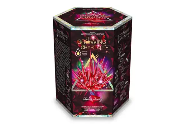 Набір для дослідів GRK-01-01U,02U,03U..08U "GROWING CRYSTAL" в коробці DANKO купити недорого в Україні, фото 3