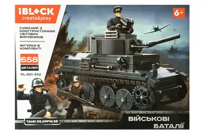 Конструктор IBLOCK PL-921-342 Воєнні баталії, 658 деталей, фігурки в комплекті, в коробці 45*7*33 с Конструктор IBLOCK PL-921-342 Воєнні баталії, 658 деталей, фігурки в комплекті, в коробці 45*7*33 с купити