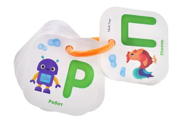 Картки на кільці "Абетка" VT2000-03 VladiToys купити недорого в Україні, фото 2