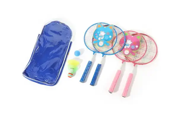 Бадмінтон BD20601 дві ракетки, воланчики, 43 см у сумці купити