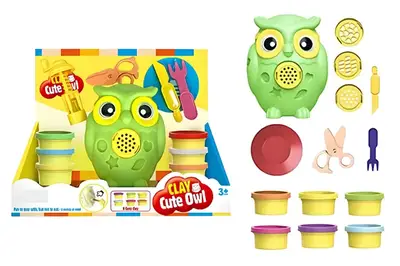 Набір тіста для ліпки "Сова" в коробці SM8103 р.26,3*13*22см купити