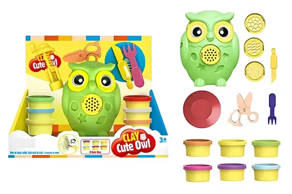 Набір тіста для ліпки "Сова" в коробці SM8103 р.26,3*13*22см купити