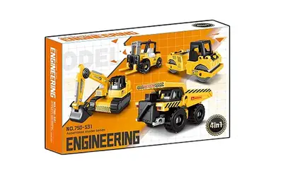 Збірна модель "Будівельна техніка" 750-531 144 деталей, коробка 25*5*16см купити
