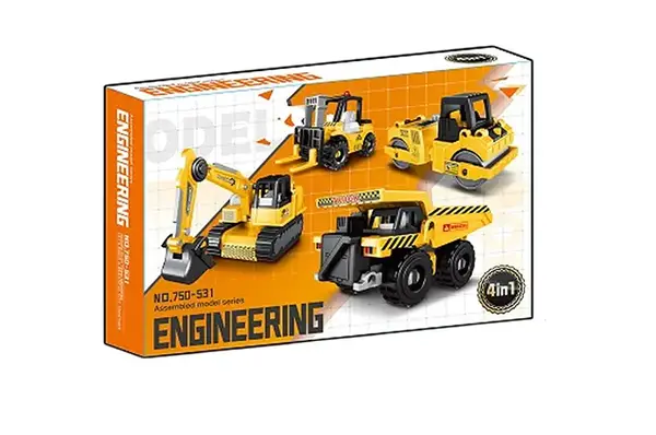 Збірна модель "Будівельна техніка" 750-531 144 деталей, коробка 25*5*16см купити