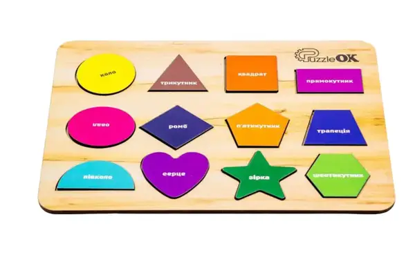 Сортер Арт-11231 "Фігури" дерев'яний PuzzleOK купити недорого в Україні, фото 3