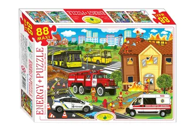 Пазли 88 елем. "Транспорт. Спецмашини" ЕГ-19 КФІ купити