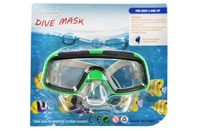 Маска для плавання 6808P від 6 років, на блістері р.17x15 см YG Toys купити