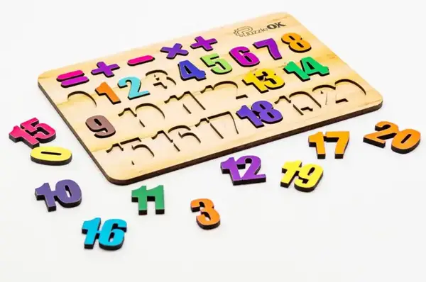 Сортер Арт-11230 "Цифри" дерев'яний PuzzleOK купити недорого в Україні, фото 2