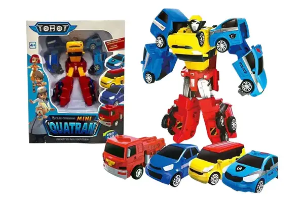 Робот CP108 перетворюється у 4 машинки,у короб. 36*11*28см купити